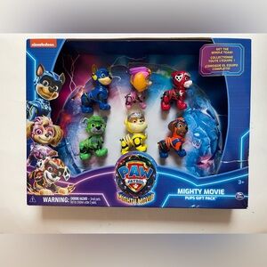 Paw Patrol The Mighty Movie Pups Gift Pack with 6 Toy Figures Broken Box